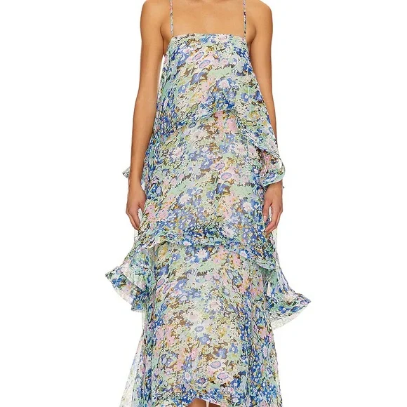 Elliatt Floral Ruffle Maxi Dress - Picture 3 of 3